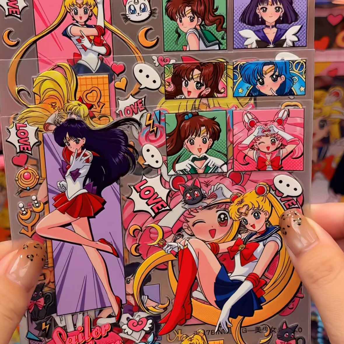 Cosplay Prop Diy - Adesivi decorativi 3D 5D di Sailor
