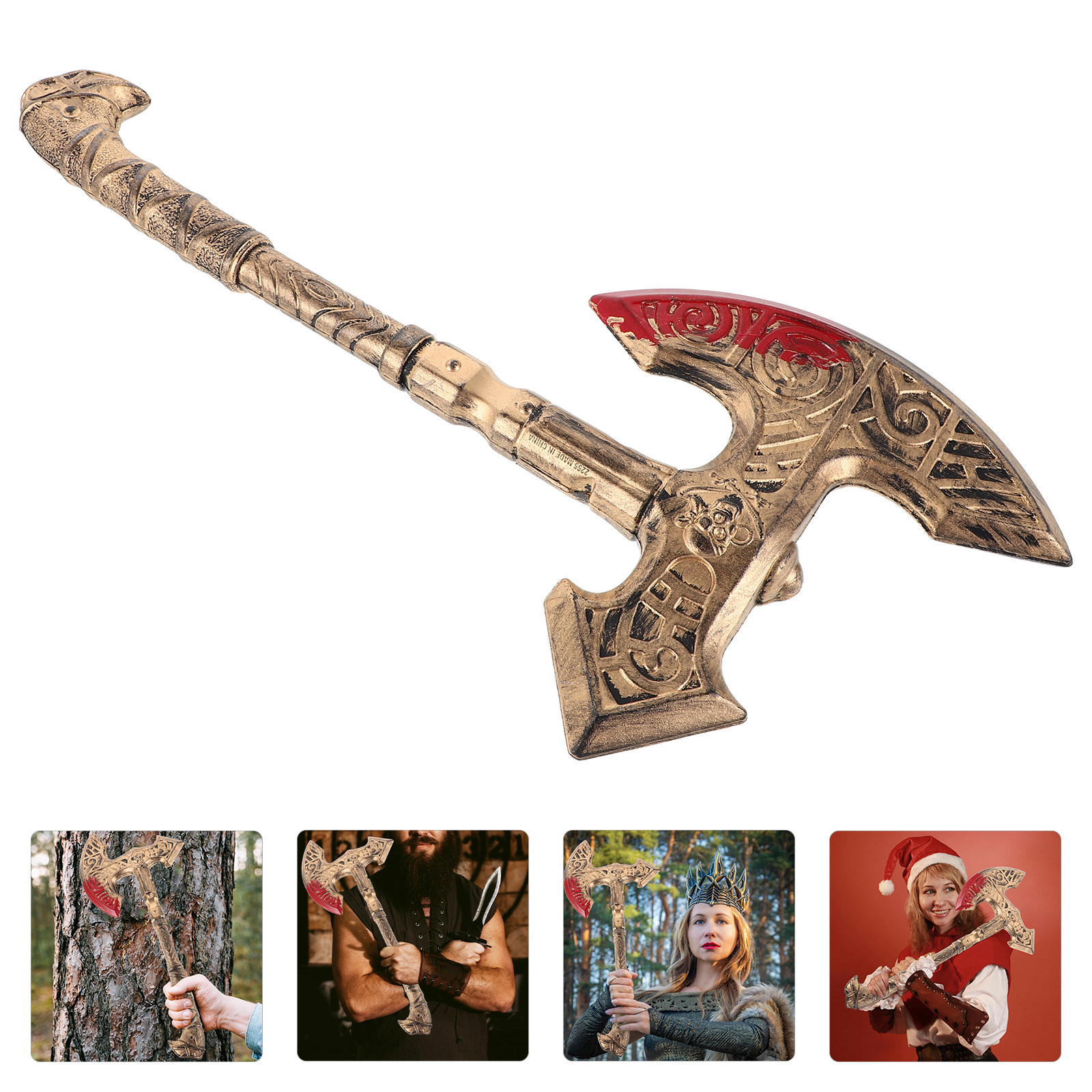 Cosplay Prop Axe - Ascia Simulata, Design Realistico, Accessorio per