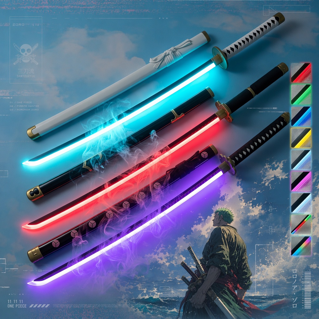 Spada Katana di Roronoa Zoro d - Cosplay Prop Katana recensione e prezzo
